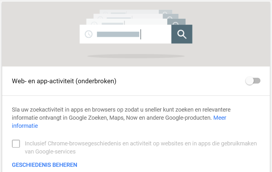 Web- en app-activiteit